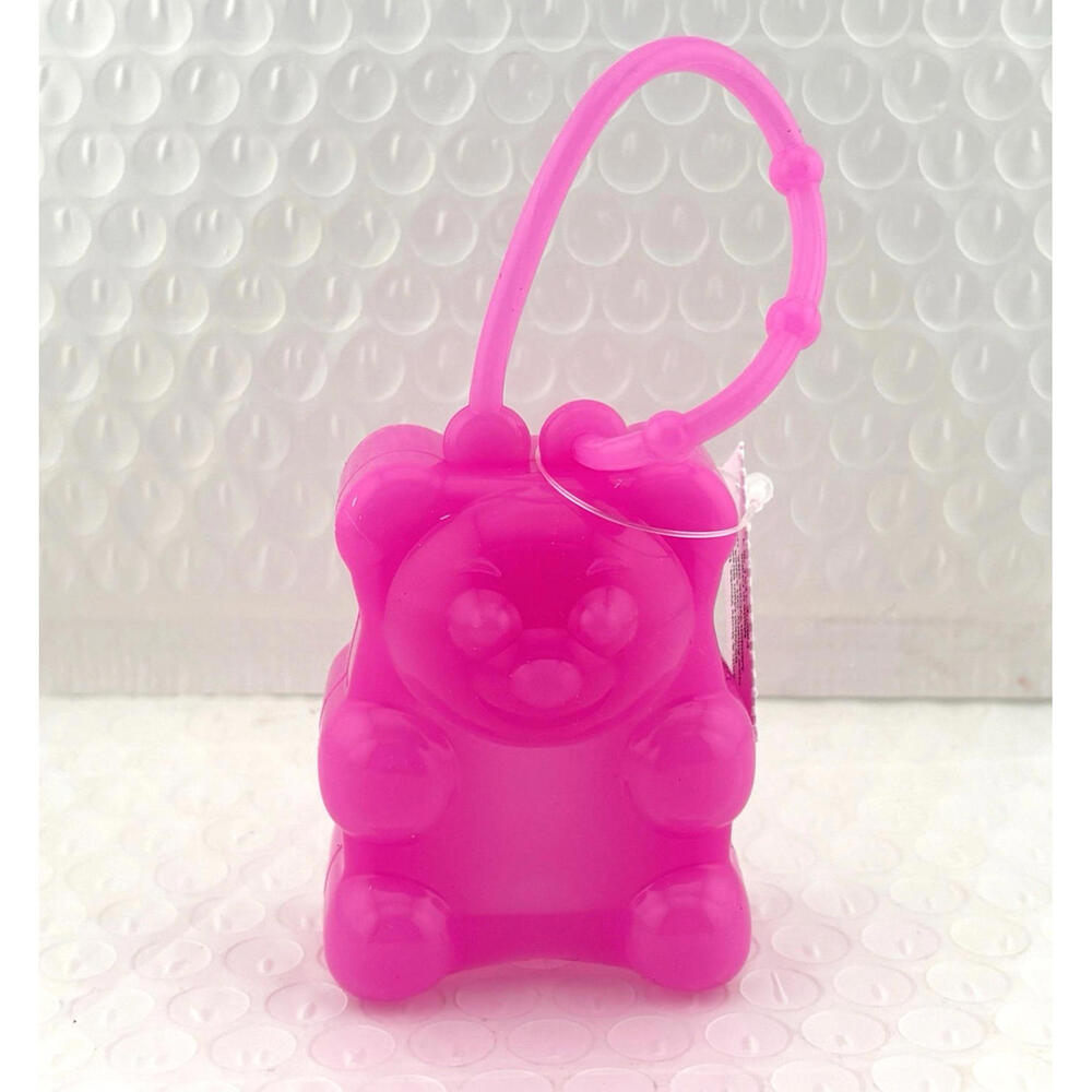 Bath Body Works PINK Jelly GUMMY BEAR - Hand Sanitizer Holder New With Tags